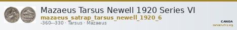 Mazaeus Tarsus Newell 1920 Series VI — CANOA