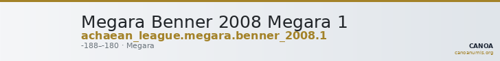 Megara Benner 2008 Megara 1 — CANOA