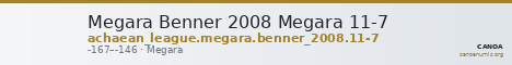 Megara Benner 2008 Megara 11-7 — CANOA