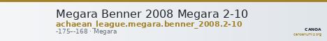 Megara Benner 2008 Megara 2-10 — CANOA