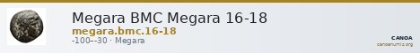Megara BMC Megara 16-18 — CANOA