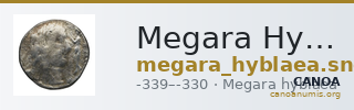 Megara Hyblaea SNG ANS 287 — CANOA