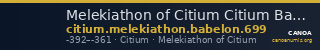 Melekiathon of Citium Citium Babelon 1893 699 — CANOA
