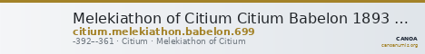 Melekiathon of Citium Citium Babelon 1893 699 — CANOA