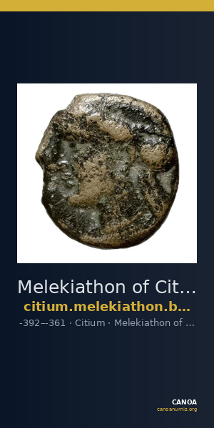 Melekiathon of Citium Citium BMC Citium 72-73 — CANOA