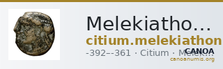 Melekiathon of Citium Citium BMC Citium 72-73 — CANOA