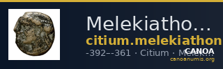 Melekiathon of Citium Citium BMC Citium 72-73 — CANOA
