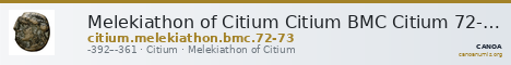 Melekiathon of Citium Citium BMC Citium 72-73 — CANOA
