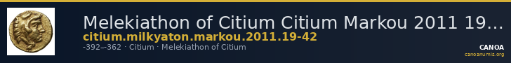 Melekiathon of Citium Citium Markou 2011 19-42 — CANOA