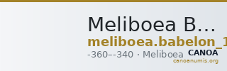 Meliboea Babelon 1932 749 — CANOA