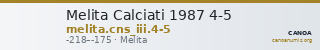 Melita Calciati 1987 4-5 — CANOA