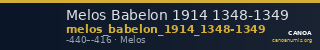 Melos Babelon 1914 1348-1349 — CANOA