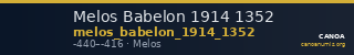 Melos Babelon 1914 1352 — CANOA