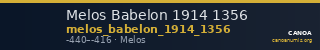 Melos Babelon 1914 1356 — CANOA