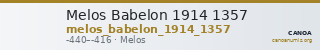 Melos Babelon 1914 1357 — CANOA