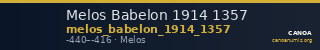 Melos Babelon 1914 1357 — CANOA
