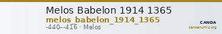 Melos Babelon 1914 1365 — CANOA