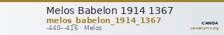 Melos Babelon 1914 1367 — CANOA