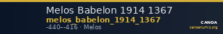 Melos Babelon 1914 1367 — CANOA
