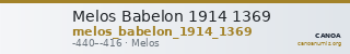 Melos Babelon 1914 1369 — CANOA