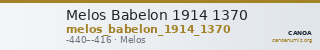 Melos Babelon 1914 1370 — CANOA