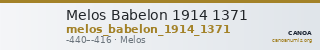 Melos Babelon 1914 1371 — CANOA