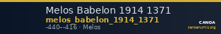 Melos Babelon 1914 1371 — CANOA