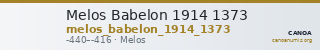 Melos Babelon 1914 1373 — CANOA