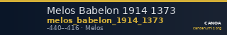 Melos Babelon 1914 1373 — CANOA