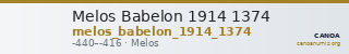Melos Babelon 1914 1374 — CANOA
