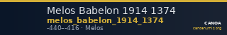 Melos Babelon 1914 1374 — CANOA