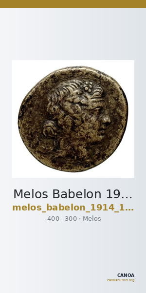 Melos Babelon 1914 1382 — CANOA