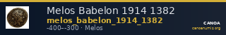 Melos Babelon 1914 1382 — CANOA