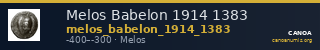 Melos Babelon 1914 1383 — CANOA