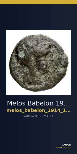 Melos Babelon 1914 1385 — CANOA