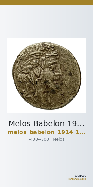 Melos Babelon 1914 1395 — CANOA