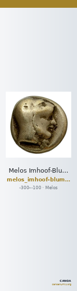 Melos Imhoof-Blumer 1883 p. 224, 77 — CANOA