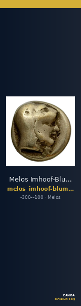 Melos Imhoof-Blumer 1883 p. 224, 77 — CANOA