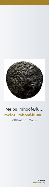 Melos Imhoof-Blumer 1883 p. 225, 78 — CANOA
