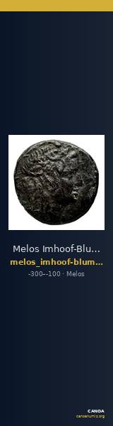 Melos Imhoof-Blumer 1883 p. 225, 78 — CANOA