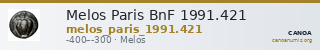 Melos Paris BnF 1991.421 — CANOA