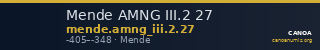 Mende AMNG III.2 27 — CANOA