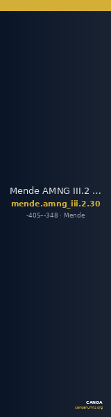 Mende AMNG III.2 30 — CANOA
