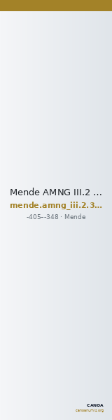 Mende AMNG III.2 34-5 — CANOA