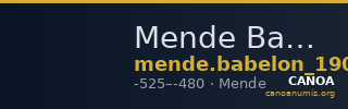 Mende Babelon 1907 1606 — CANOA