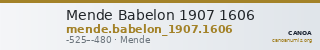 Mende Babelon 1907 1606 — CANOA