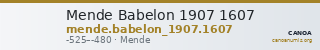 Mende Babelon 1907 1607 — CANOA