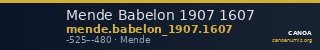 Mende Babelon 1907 1607 — CANOA