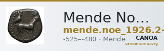 Mende Noe 1926 2-4 and 5-16 — CANOA