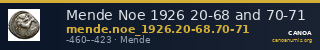 Mende Noe 1926 20-68 and 70-71 — CANOA